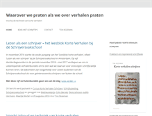Tablet Screenshot of korteverhalenschrijven.nl